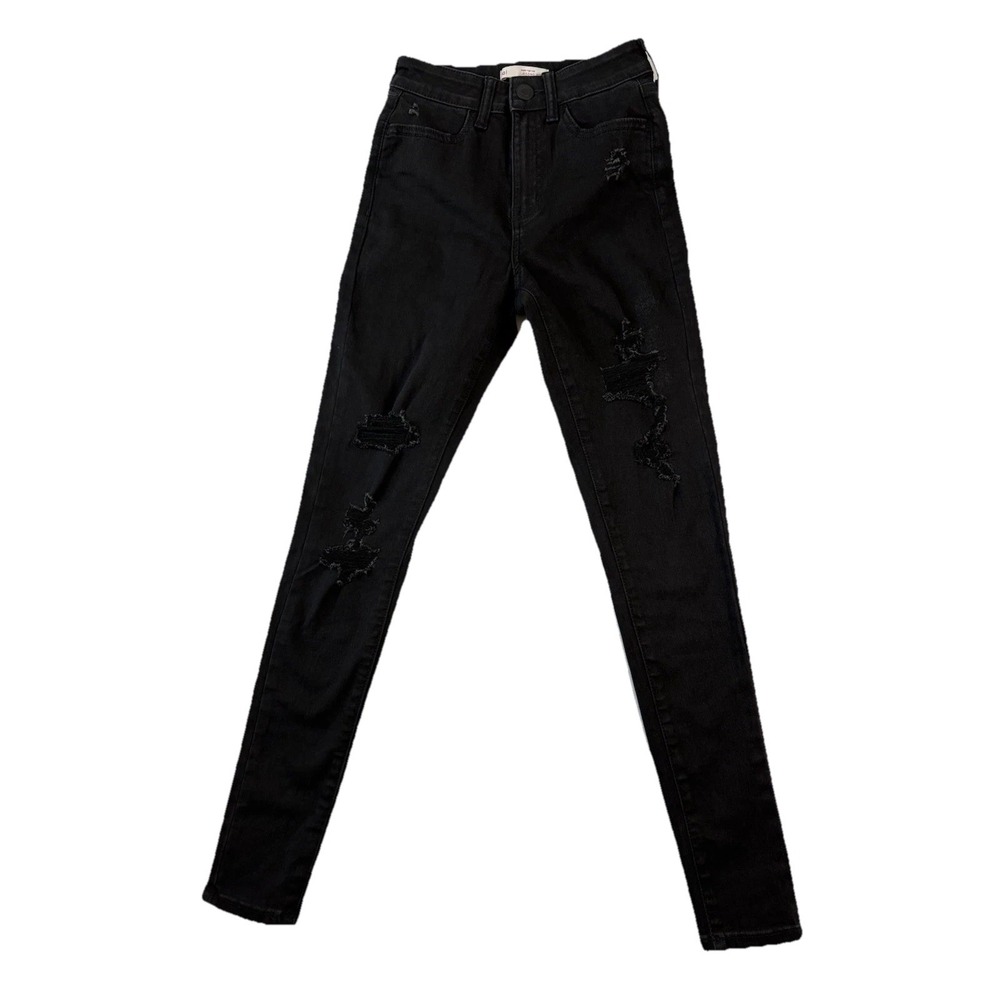 Sol Super High Rise Womens‎ Jeggings Sz 1/25W Black